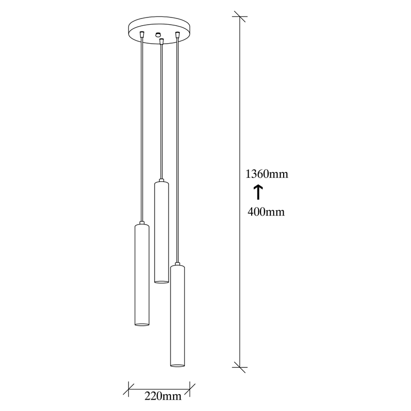 ASIR Opviq Tempo 6012 Chandelier in Brass