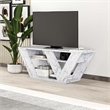 ASIR Hanah Home Pipralla TV Stand in Carrara Marble