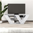 ASIR Hanah Home Pipralla TV Stand in Carrara Marble