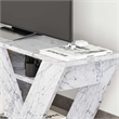 ASIR Hanah Home Pipralla TV Stand in Carrara Marble