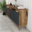 ASIR Hanah Home Milan Console in Walnut and Anthracite