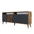 ASIR Hanah Home Milan Console in Walnut and Anthracite