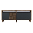 ASIR Hanah Home Milan Console in Walnut and Anthracite