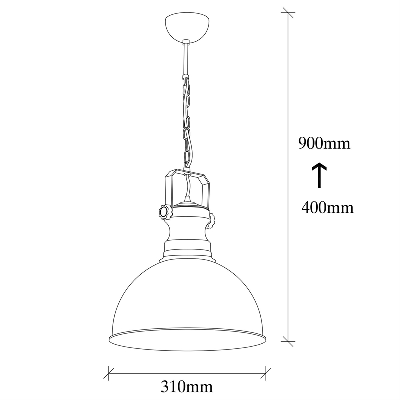 ASIR Opviq Saglam 3710 Chandelier in Antique Brass