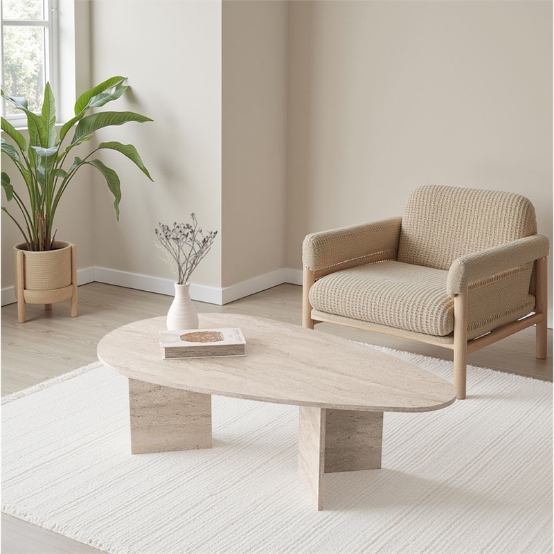 ASIR Hanah Home Flap 9542 Coffee Table in Beige