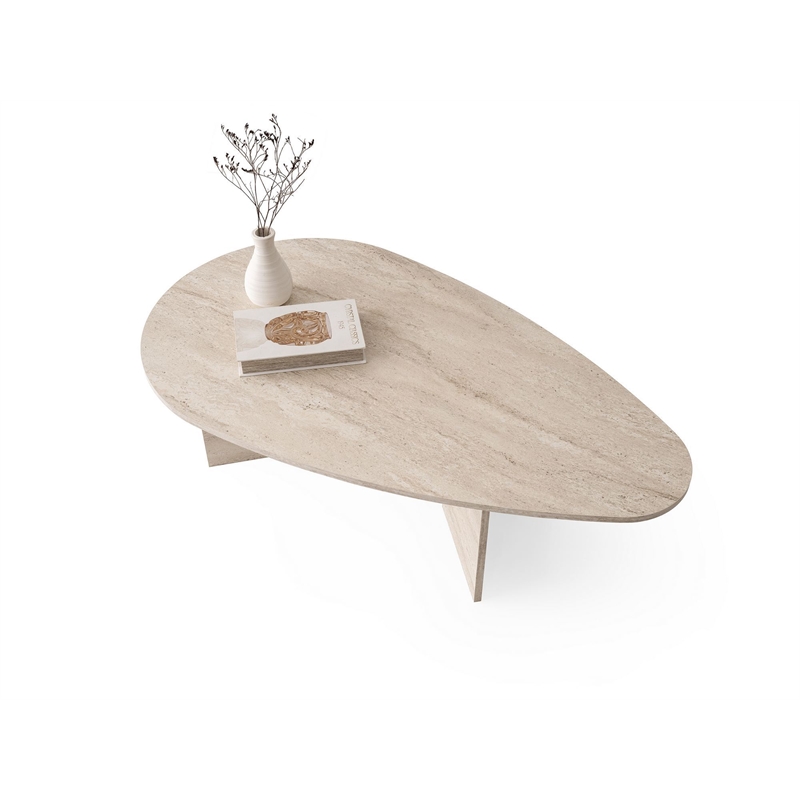 ASIR Hanah Home Flap 9542 Coffee Table in Beige