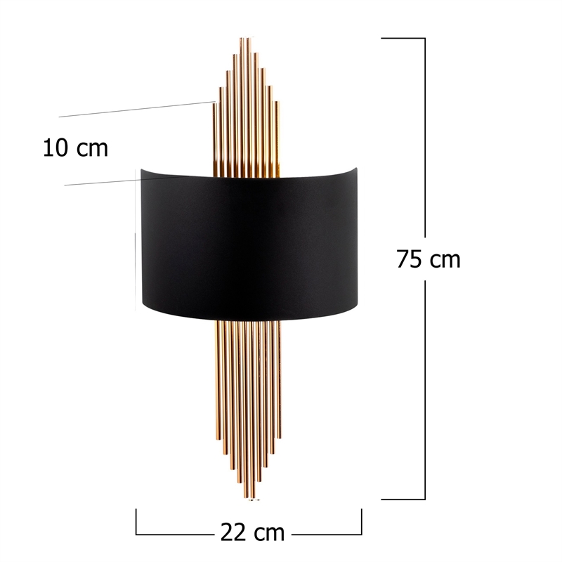 ASIR Opviq 617 Wall Lamp in Black