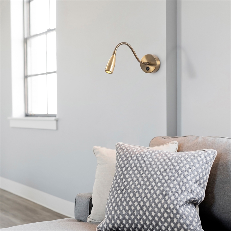 ASIR Opviq Reading 3247 Wall Lamp in Brass