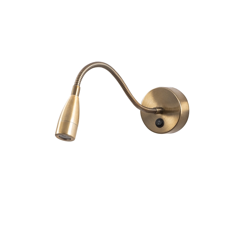 ASIR Opviq Reading 3247 Wall Lamp in Brass