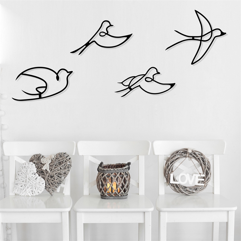 ASIR Wallity Hope Decorative Metal Wall Accessory in Black
