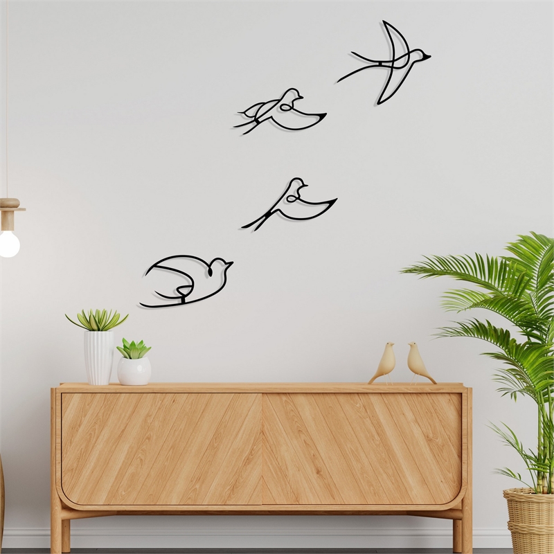ASIR Wallity Hope Decorative Metal Wall Accessory in Black
