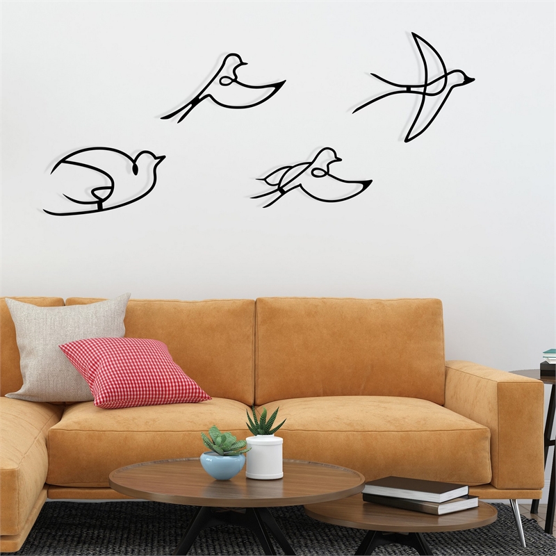 ASIR Wallity Hope Decorative Metal Wall Accessory in Black
