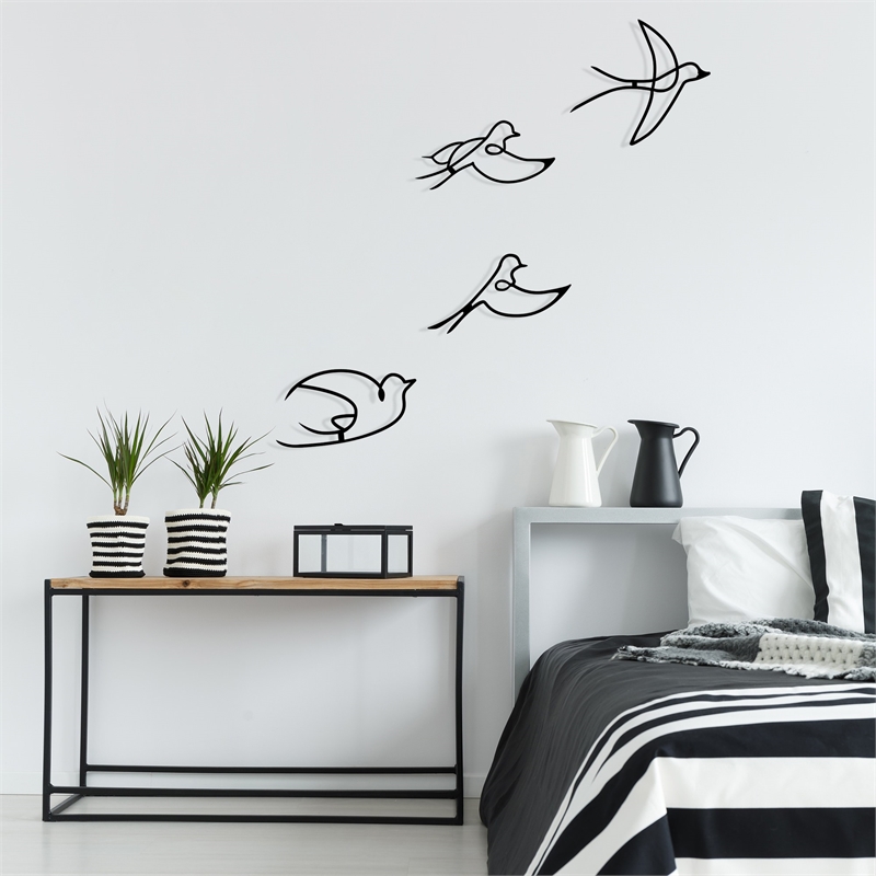 ASIR Wallity Hope Decorative Metal Wall Accessory in Black