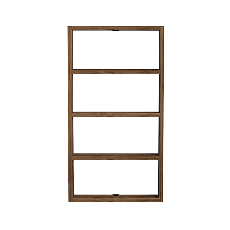 ASIR Hanah Home Quatro Wall Shelf in Walnut
