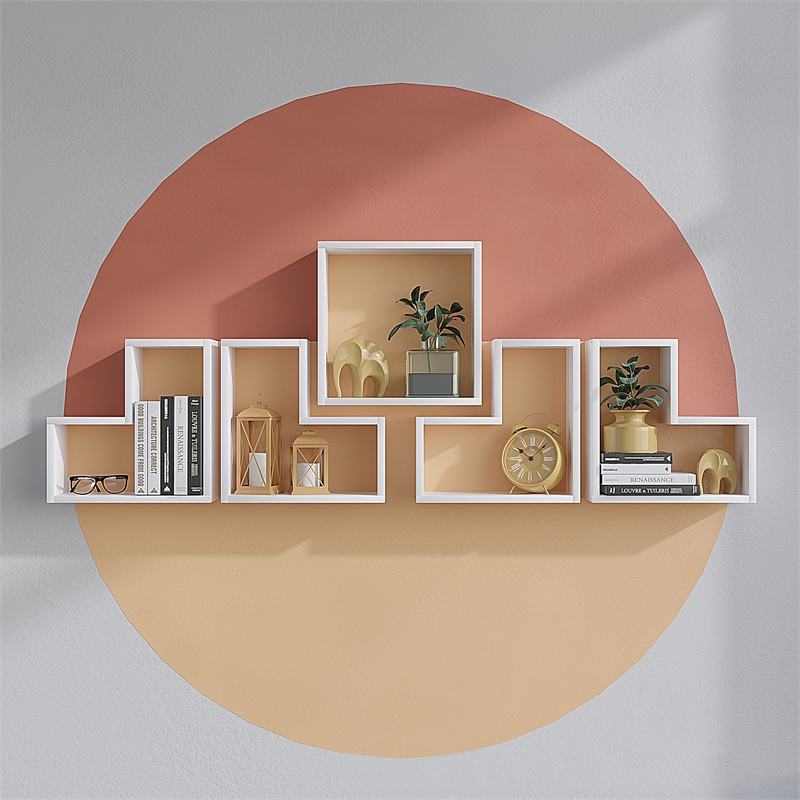 ASIR Hanah Home Elitra Wall Shelf in White