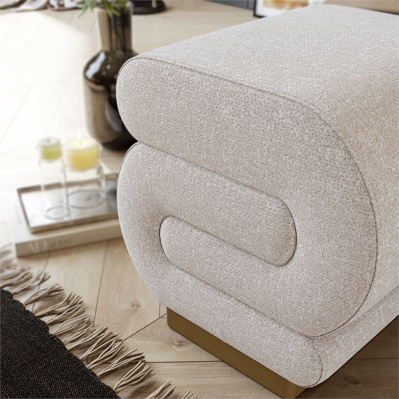 ASIR Atelier Del Sofa Sally Pouffe in Cream