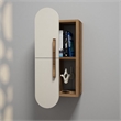 ASIR Hanah Home Rose Wall Shelf in Walnut and Cream