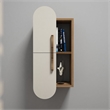 ASIR Hanah Home Rose Wall Shelf in Walnut and Cream