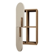 ASIR Hanah Home Rose Wall Shelf in Walnut and Cream