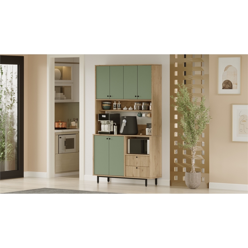 ASIR Hanah Home RE7-SY Multi Purpose Cabinet in Oak