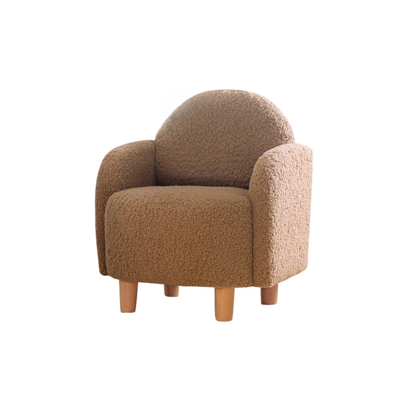 ASIR Atelier Del Sofa Moylo Kid's Wing Chair in Coffee