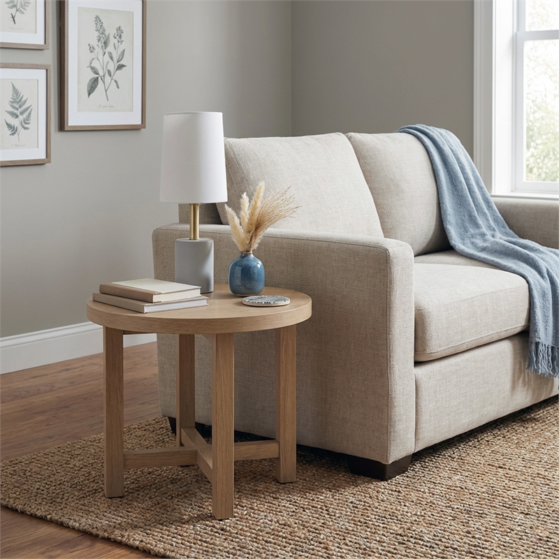 Olen Concrete Table Lamp in Gray