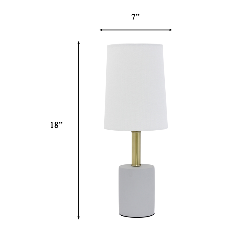 Olen Concrete Table Lamp in Gray