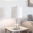 Sophia Rippled Glass Table Lamp in Teal