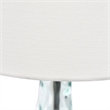 Sophia Rippled Glass Table Lamp in Teal