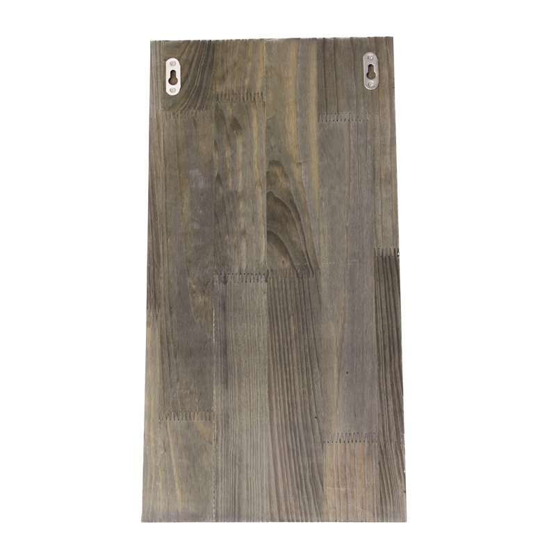 Sarlat Wine Bottle Wall Decor Shelf in Rustic Gray