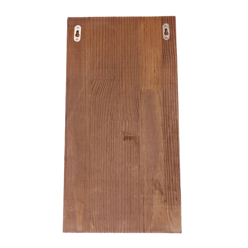 Sarlat Wine Bottle Wall Decor Shelf in Rustic Wood