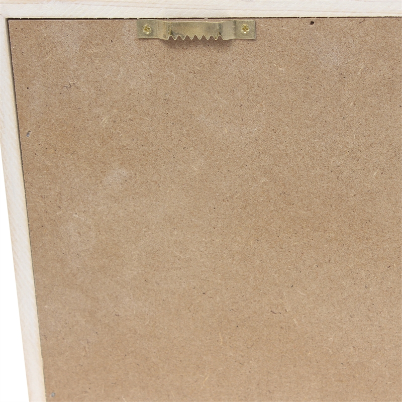 Antheia Rustic Wooden Seasonal Home Frame Wall Decor in White & Gray