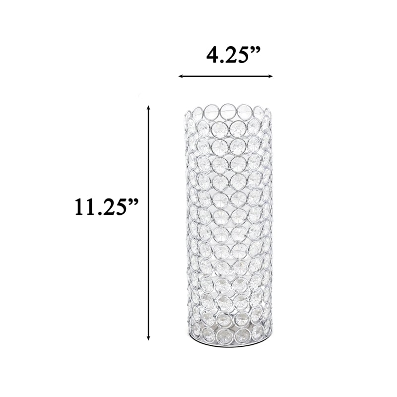 Lunarie Crystal Decorative Vase in Clear