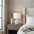 Valla Ceramic Table Lamp in Off White
