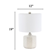 Valla Ceramic Table Lamp in Off White