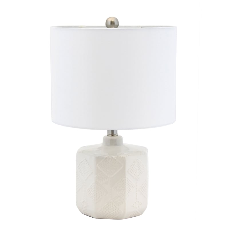 Valla Ceramic Table Lamp in Off White