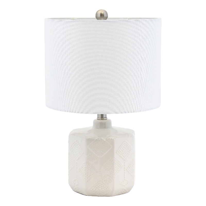 Valla Ceramic Table Lamp in Off White