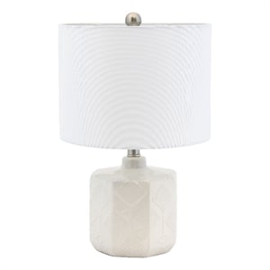 Valla Ceramic Table Lamp in Off White