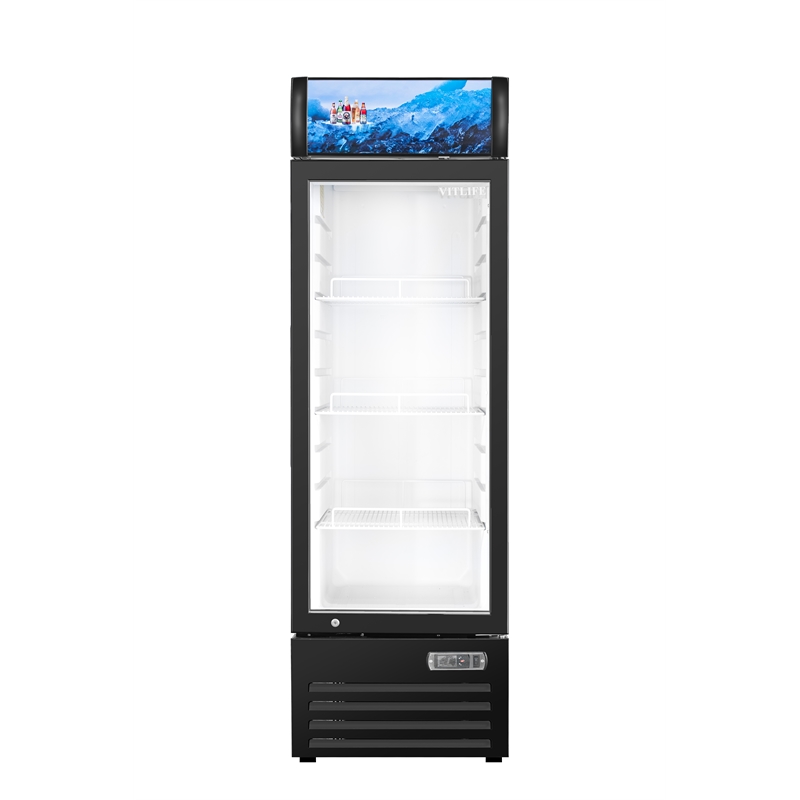 8.79 cu.ft. Merchandising Swing Glass Door Ref with Canopy - One Door