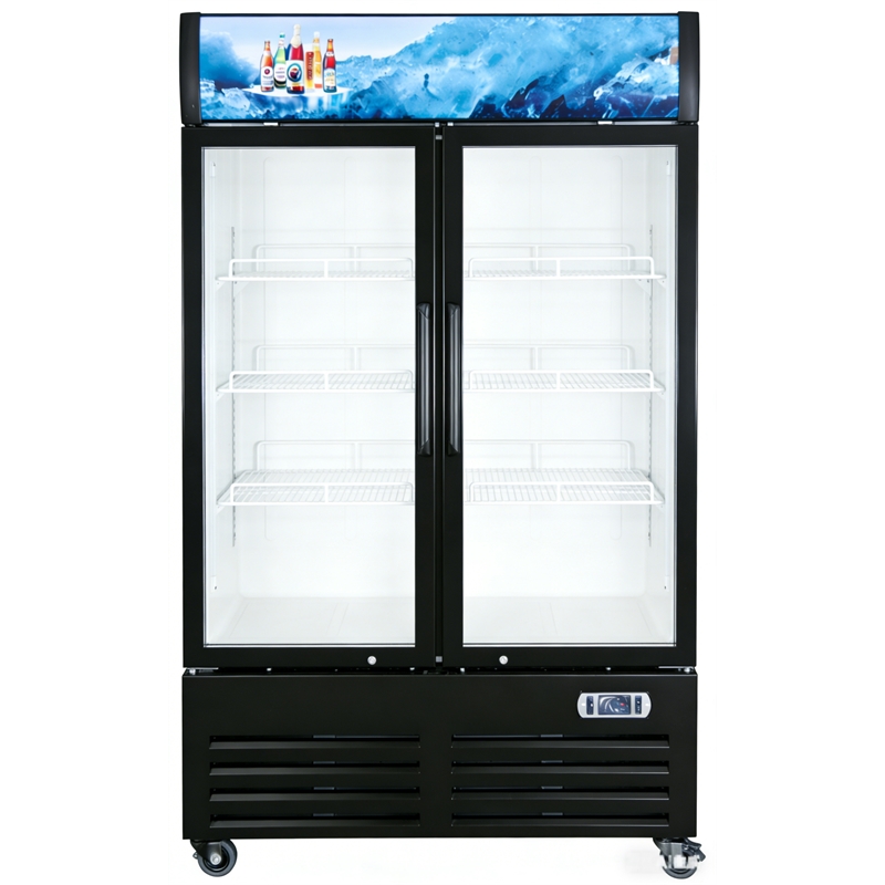 26 cu.ft. Merchandising Swing Glass Door Ref with Canopy - Double Doors