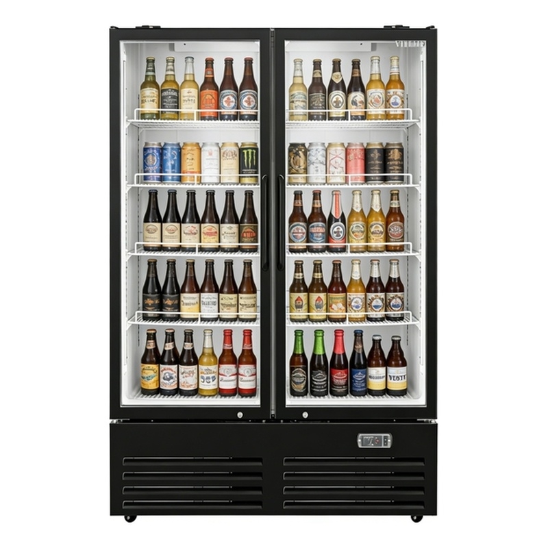36 cu.ft. Merchandising Swing Glass Door Refrigerator - Double Doors