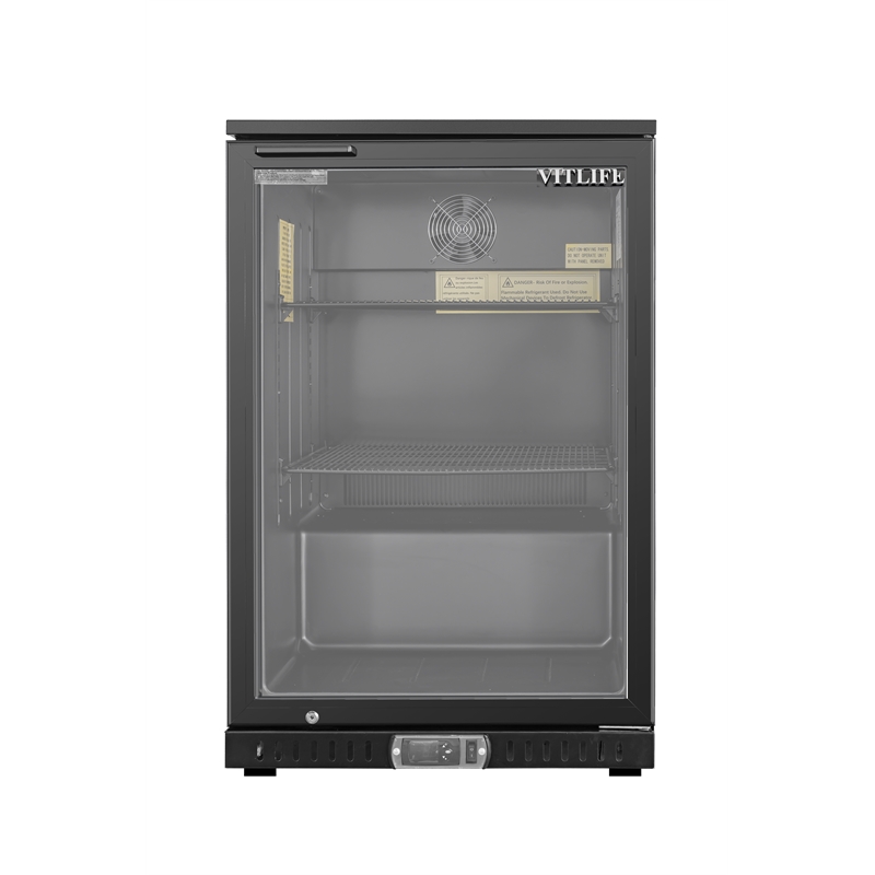 4.7 cu.ft. Single Door Backbar Cooler Black