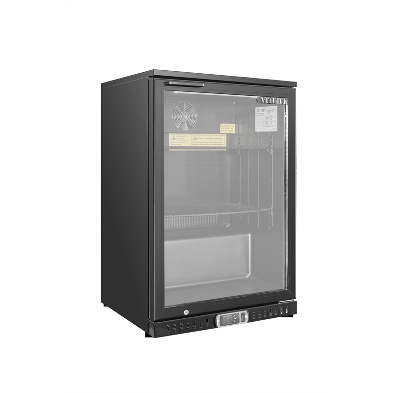 4.7 cu.ft. Single Door Backbar Cooler Black