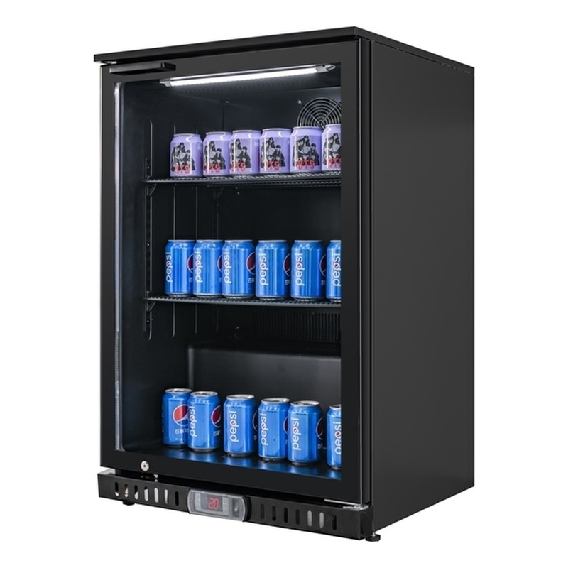 4.7 cu.ft. Single Door Backbar Cooler Black