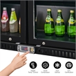 7.49 cu.ft. Two Door Backbar Cooler Black