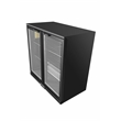 7.49 cu.ft. Two Door Backbar Cooler Black