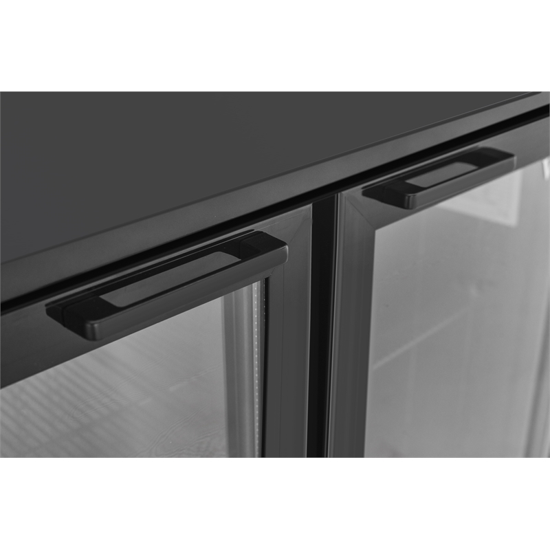 7.49 cu.ft. Two Door Backbar Cooler Black