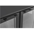 7.49 cu.ft. Two Door Backbar Cooler Black