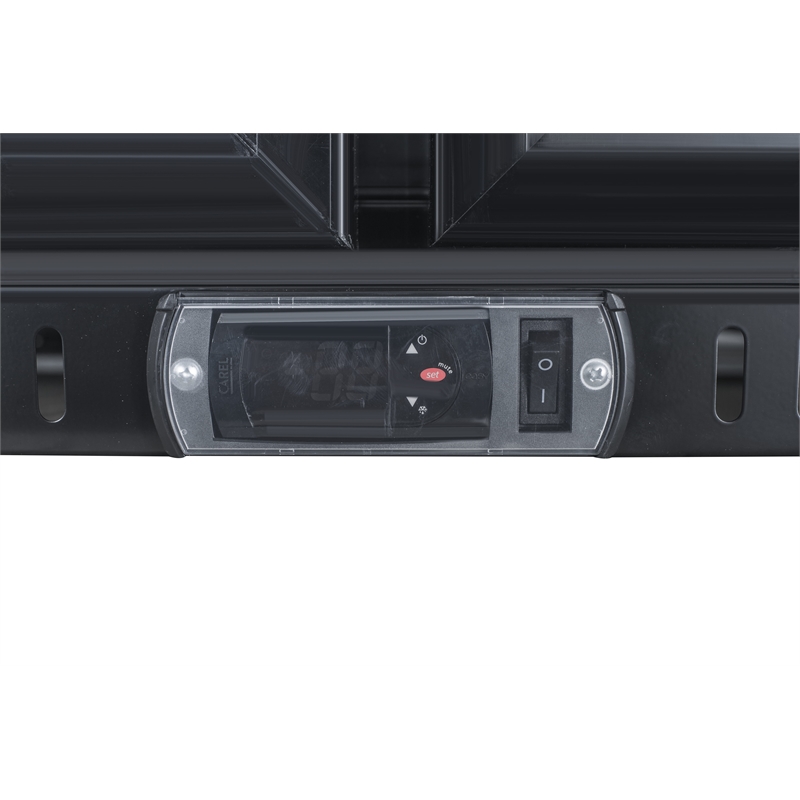 7.49 cu.ft. Two Door Backbar Cooler Black