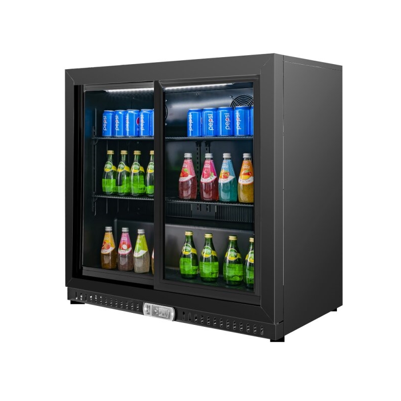 7.49 cu.ft. Two Door Backbar Cooler Stainless